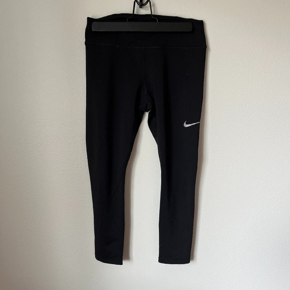 Nike Dri-FIT Black Mesh High Waisted Pocket Leggings M